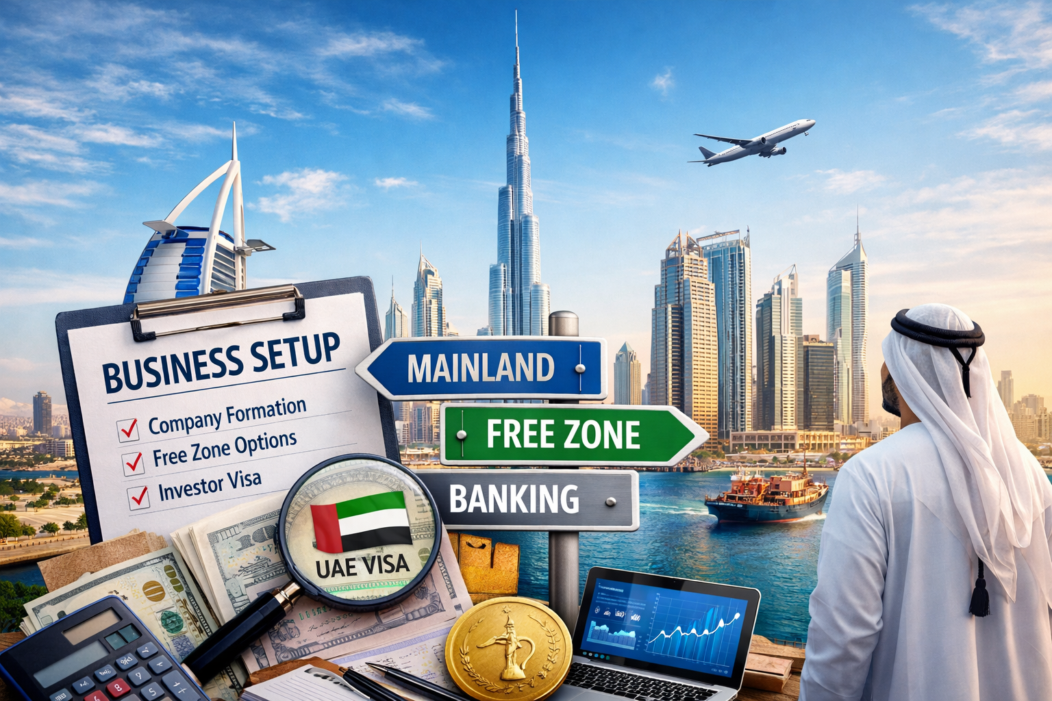 UAE Business Hub | Start and Grow a Business in Dubai & UAE. Start and grow a business in the UAE with expert guides on Dubai business setup, company formation, free zones, visas, banking, startup costs, and profitable business ideas.